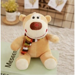 Productos nuevos baby toys plush stuffed bear doll with scarf