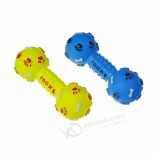 Fashion Small Dogfoot Dumbbell Toy Pet Vinyl Toy