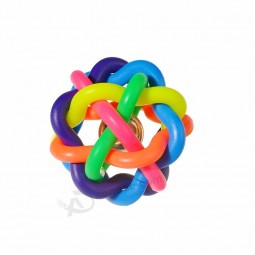 彩色铃铛球软橡胶生态友好的狗宠物用品玩具