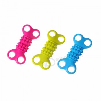 低价定制粉红色绿色蓝色quadripuntal tpr狗玩具