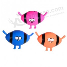 American Football Shaped Squeaky Rugby Ball Dog Toy Indestructible Dog Ball