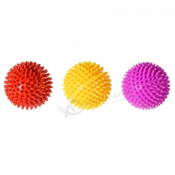 Durable Dog Puppy Cat Pet Squeaky Rubber Chewing Bell Ball Hedgehog Fun Toys