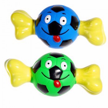 Osso de futebol durável em forma de brinquedo do cão mastigar brinquedo ósseo