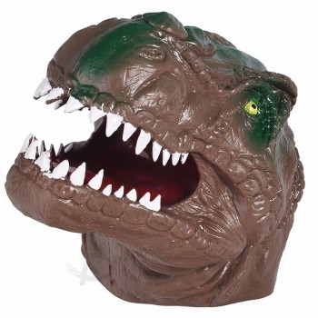Tpr realistische handpop speelgoed kinderen zachte dinosaurus rubberen handschoenen kinderen dinosaurus speelgoed