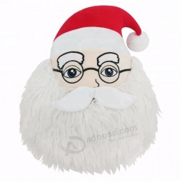 사용자 지정 새 크리스마스 파티 용품 데코 navidad 견면 벨벳 산타 머리입니다