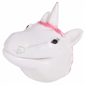Tpr luva de fantoche de mão unicorn realista de borracha macia para brinquedo das crianças