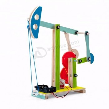 Diy educatief speelgoed olie pompen machine natuurkunde wetenschap kinderen op maat