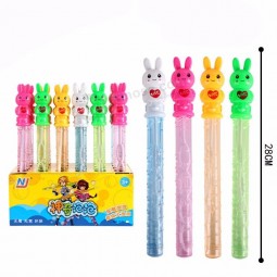 поставьте игрушку палочки пузыря ручки 28cm формы белого кролика цветастую дуя дуя