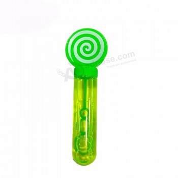 Großhandel kunststoff kleine lollipop blase wasser zauberstab kinder blasen spielzeug für outdoor