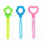 Novelty 25cm Colored Bubble Wand Outdoor Parent-Child Blowing Bubbles Water Tube Toy For Boy Girl