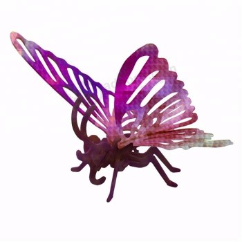 Serie de insectos mariposa modelo 3d de madera educativo rompecabezas de juguete personalizado