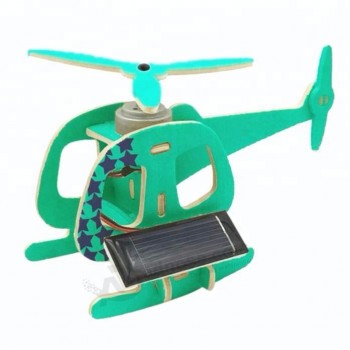 Niños rompecabezas avión juguetes solares madre juguetes educativos personalizados
