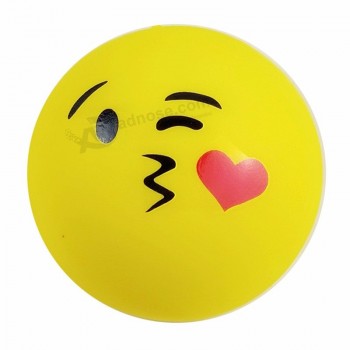 Promocional pu espuma emoji rosto estresse bola squeeze squishy macio personalizado aumento lento anti-Brinquedo de estresse