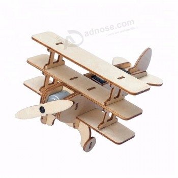 Diy儿童玩具飞机模型太阳能教育套件定制