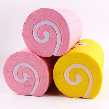2019 Hot sale Cream Scented PI jumbo Swiss roll stress relief slow rise squishy toys for girls
