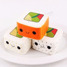 Fábrica al por mayor OEM personalizado mochi squishies kawaii sushi suave perfumado juguetes blandos para niños