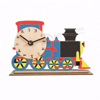교통 테마 어셈블리 장난감 키즈 DIY 시계 벽 도매