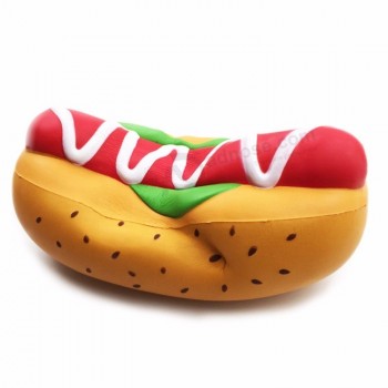 Grappige simulatie gigantische fastfood hotdog model speelgoed squishy langzaam stijgen