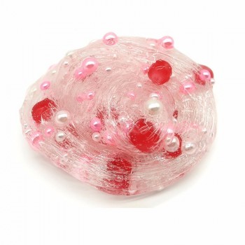 Ins novo design gemstone pérola lama cristal desintoxicação slime brinquedo lodo decoração