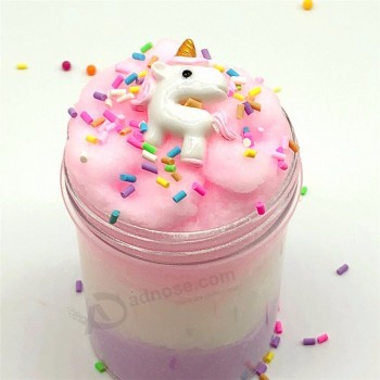 New three-color brushed mud unicorn slime crystal mud great gift for kids