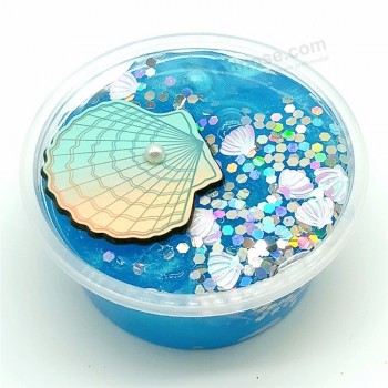 New style pearl shell slime transparent mud crystal mud decompression toy