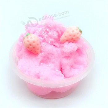 New design fruit slime pineapple strawberry brushed mud slime decompression toy
