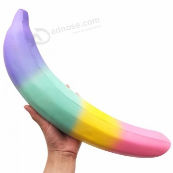 Trend zacht squishy langzaam rijpend jumbo banaan geparfumeerd speelgoed