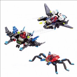6001-6003 Creative DIY plastic revenge spider superhero Rayon Fighter assembly blocks toy for boys