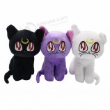 Widely sell in Japan market cartoon animated plush cat doll toy girl doll home decoration toy