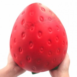 巨型草莓缓慢上升的水果squishies设置孩子玩具习惯