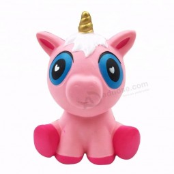 Super slow rise scented pink unicorn large squishy foam toy custom