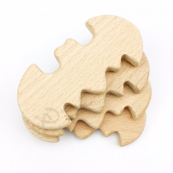 бук деревянный бэтмен браслет очарование жевательная деревянная игрушка прорезыватель для новорожденного подарок
