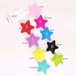 37Mm Teething Soft Star Silicone Necklace Beads