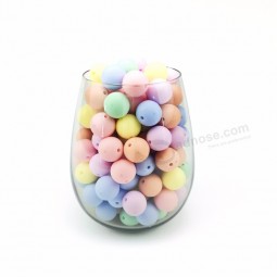 15Mm Silicone Round Chewable Baby Teething Beads DIY Accessories for Kids