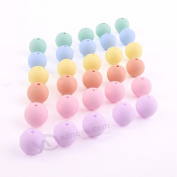 20Mm FDA Approved Soft Silicone Baby Chewing Beads DIY Craft