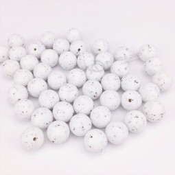 Granitas redondas de granito de silicona orgánica bebé masticable abalorios