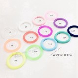 Siliconen babyfopspeen adapter bpa-vrij kleine gekleurde siliconen rubberen ronde ring