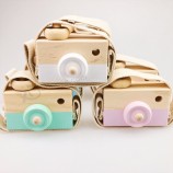 Custom logo Chidren Gift Toddler Toy | Baby Decor Painted Wooden Camera Toys for Pretend Play