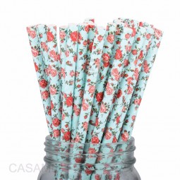 Film Wrapped Bamboo Disposable  Drinking Paper Straws