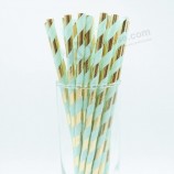 8Milímetros biodegradable party decorative paper drinking straw
