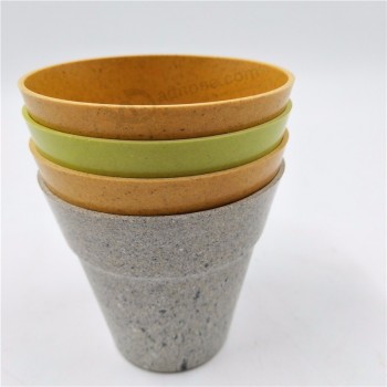 Belo biodegradável um vaso de flores de bambu mini decorativo