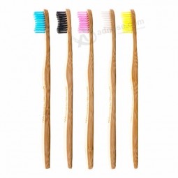 Natural Biodegradable bamboo toothbrush charcoal bristles for baby kids child
