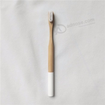 Natuurlijke biologisch afbreekbare bamboe tandenborstel houtskool varkenshaar geval