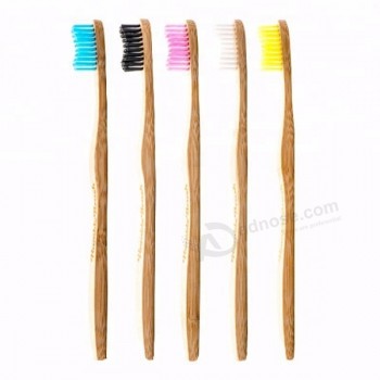 Natuur bamboe tandenborstel voor het voorkomen van mondziekten