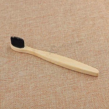 Fibra de bambu cerdas de bambu escova de dentes por atacado