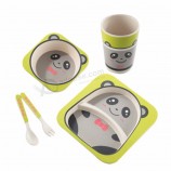 Eco-Friendly Heathly Kindergarten Set Bamboo Fiber Kids Set