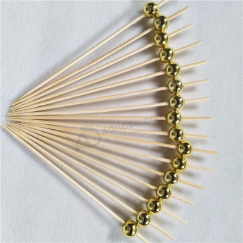Disposable Decorative kids bamboo  fruit skewer for christmas
