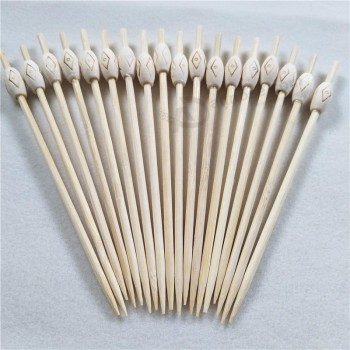 decorative colorful bamboo and wooden bbq skewer