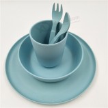 Eco-Friendly Heathly  Bamboo  Fiber Tableware Set