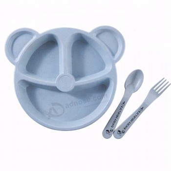 popular bamboo fiber baby plate with good price